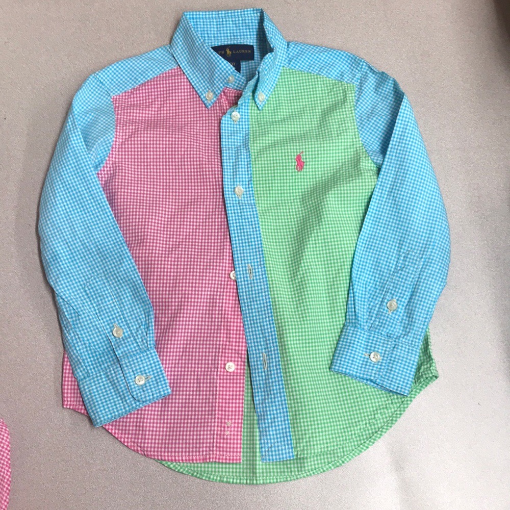 2 Ralph Lauren Button Up Toddlers 3t Shirts